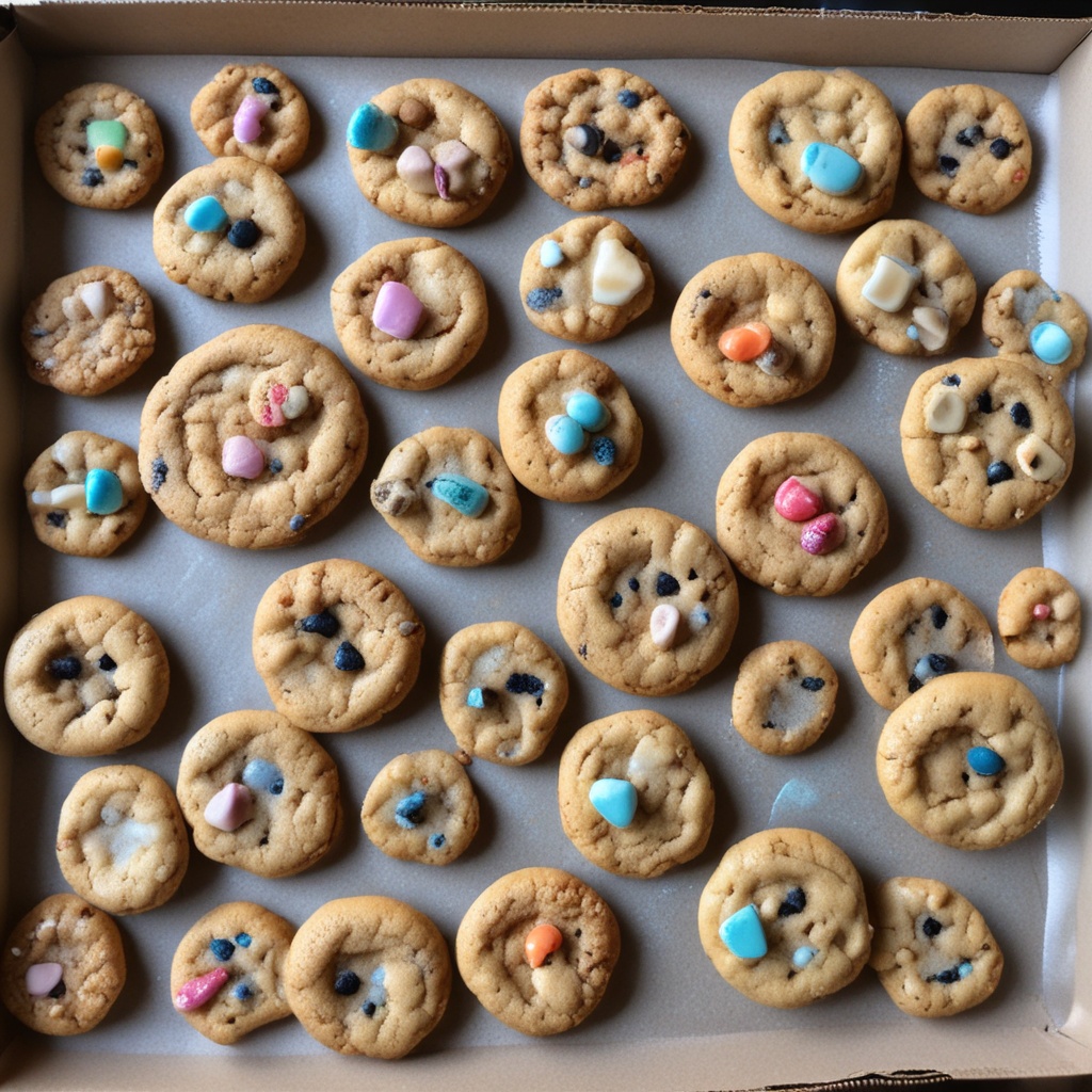 Homemade cookies ready for swap
